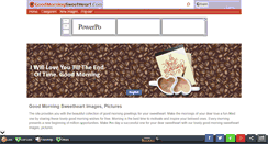 Desktop Screenshot of goodmorningsweetheart.com