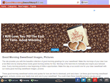 Tablet Screenshot of goodmorningsweetheart.com